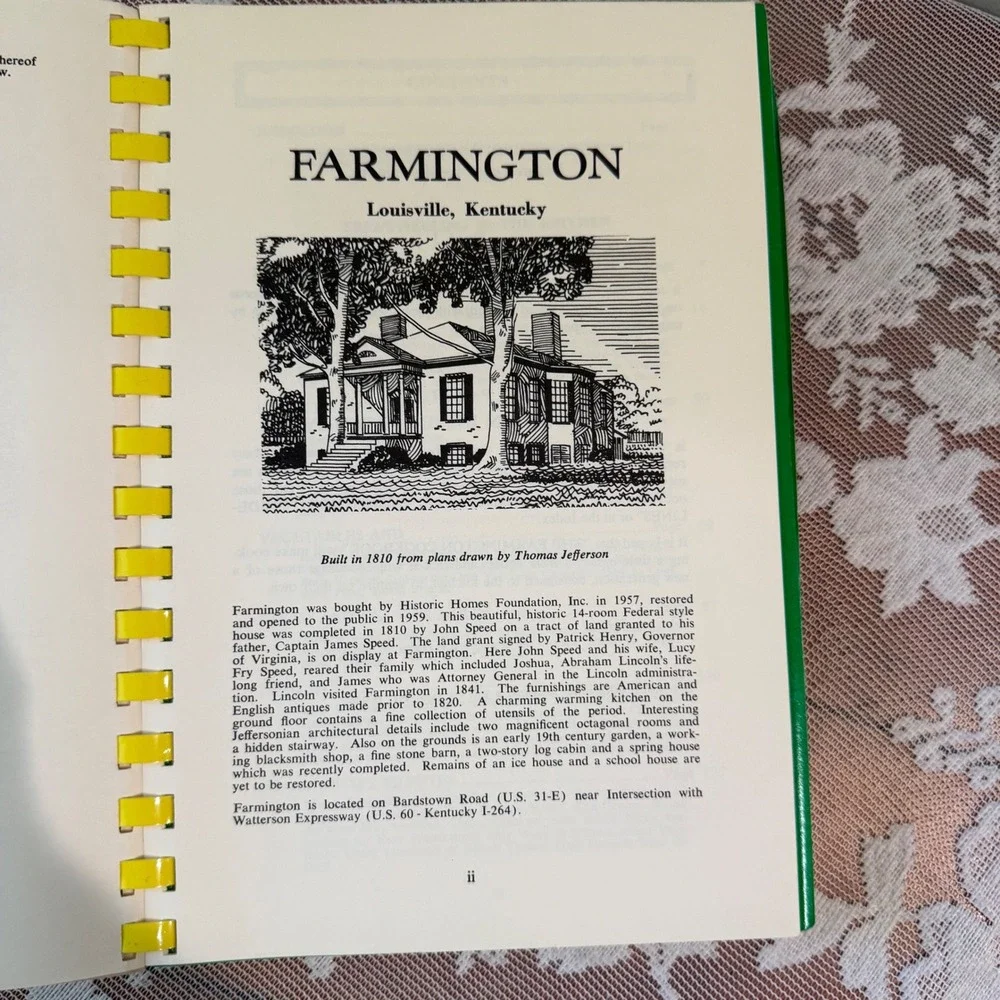 Vintage Farmington Cookbook Official Kentucky Derby Hostess Guide 1979 5th Ed
